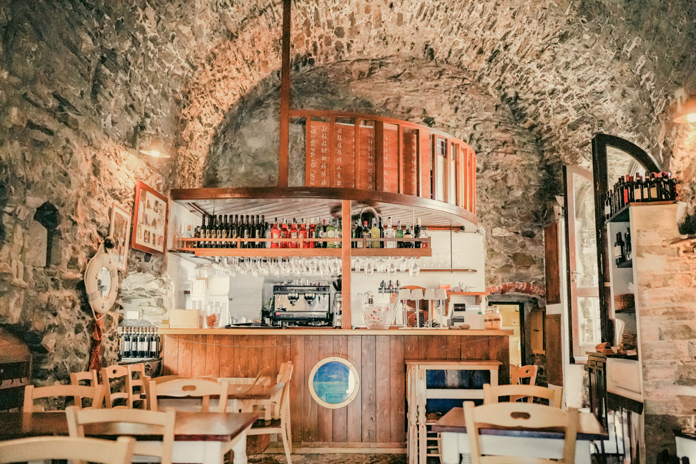 SALA INTERNA AL RISTORANTE BELFORTE VERNAZZA